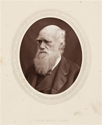LOCK & WHITFIELD (active 1856-1894) Four woodburytypes from Men of Mark, including Charles Darwin, Victor Hugo, Gustave Doré, and Jul